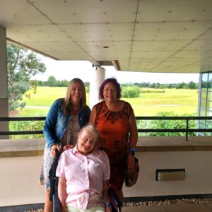 A picture of three ladies (Angela, Susannah and Jenny) on holiday